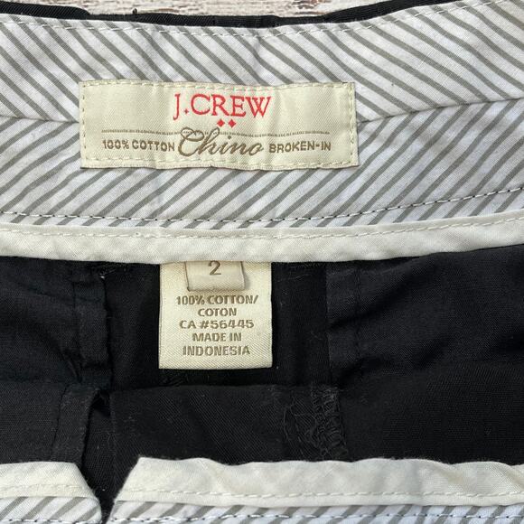 J Crew Womens Black Broken-In Classic Chino Shorts Size 2 - Picture 3 of 5